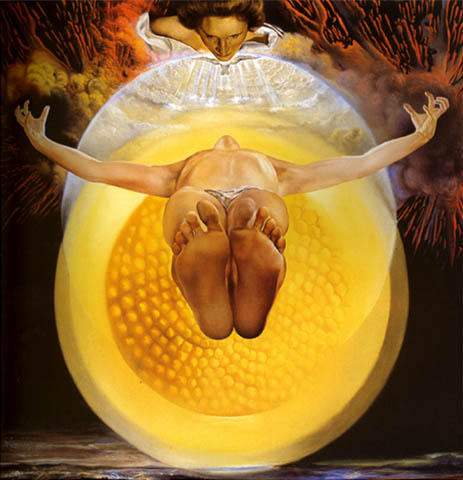 schilderij Ascension van Salvador Dalí 